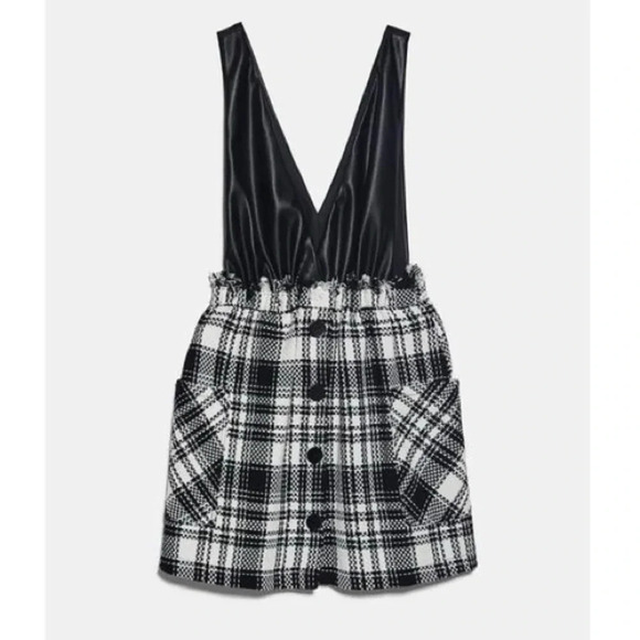 Zara Dresses & Skirts - ZARA plaid textured dress